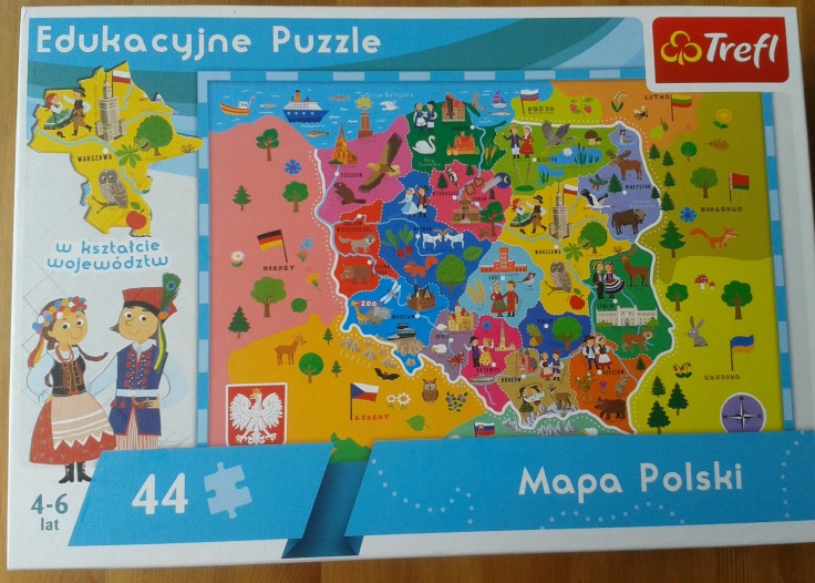 Puzzle Edukacyjne Mapa Polski Trefl